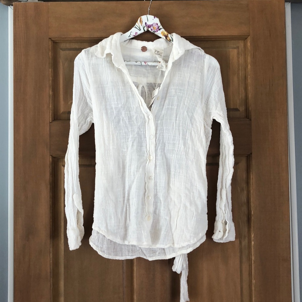Free People white blouse